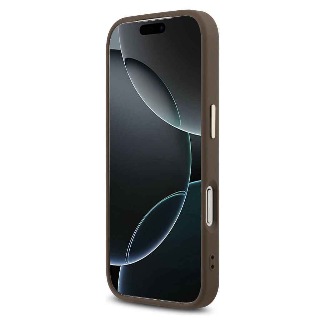 GUESS futerał do IPHONE 17 Pro GUHCP17L4GMGCBR (PU W/ Big 4G Classic Logo) złoto brązowy