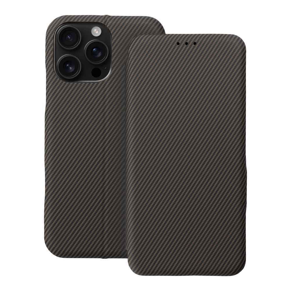 Kabura FOLIO Side Magnet do iPhone 16 Pro Max brązowy