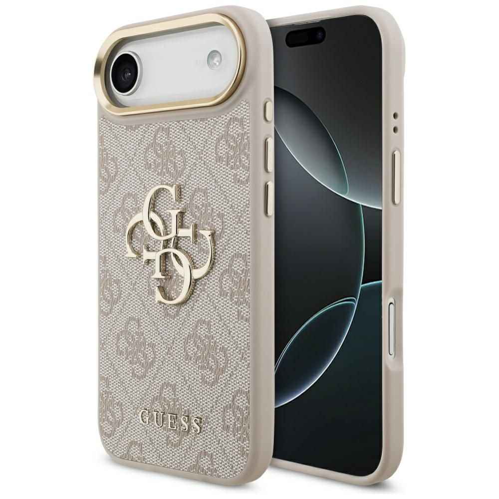 GUESS futerał do IPHONE 17 Air GUHCP17M4GMGCPI (PU W/ Big 4G Classic Logo) złoto różowy