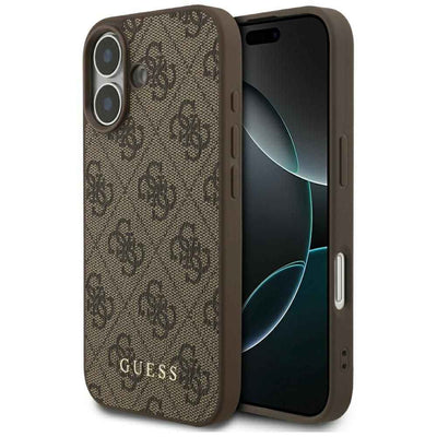 GUESS Etui do iPhone 17 GUHCP17SG4GFBR (PU 4G Classic) brązowy
