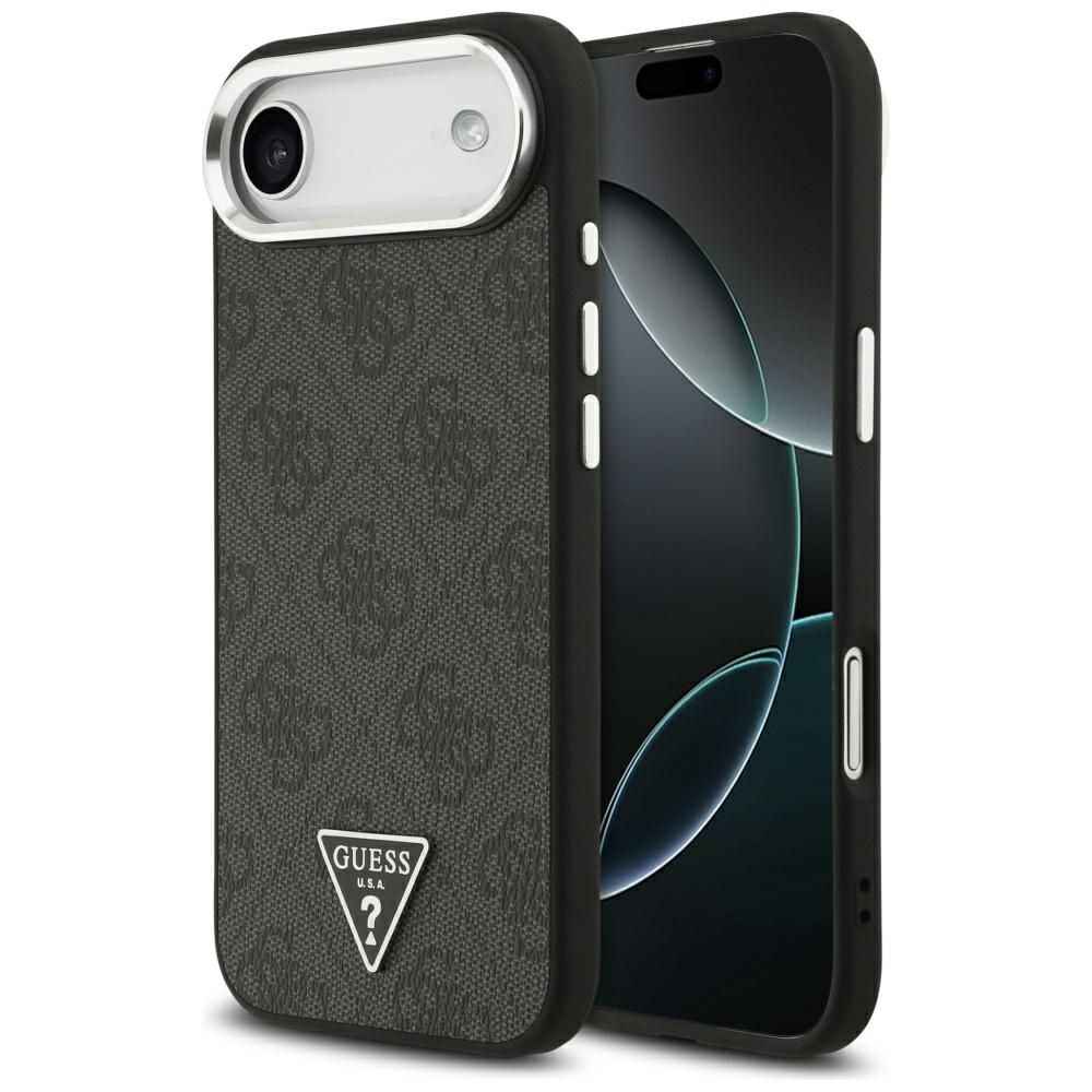GUESS futerał do IPHONE 17 Air kompatybilny z MagSafe GUHMP17MP4TSRCMK (PU 4G W/Triangle Logo SL) czarny