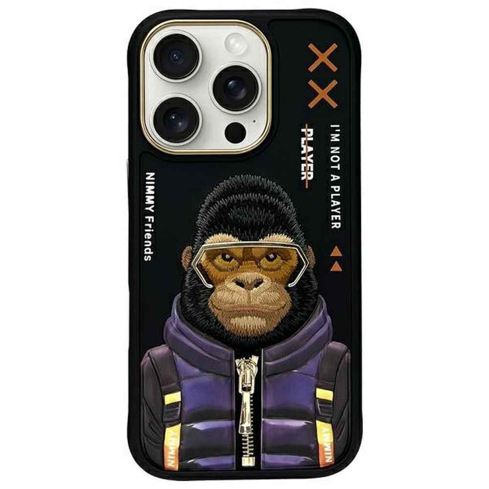NIMMY futerał COOL&CUTE 2.0 Monkey do IPHONE 16 Pro Max czarny