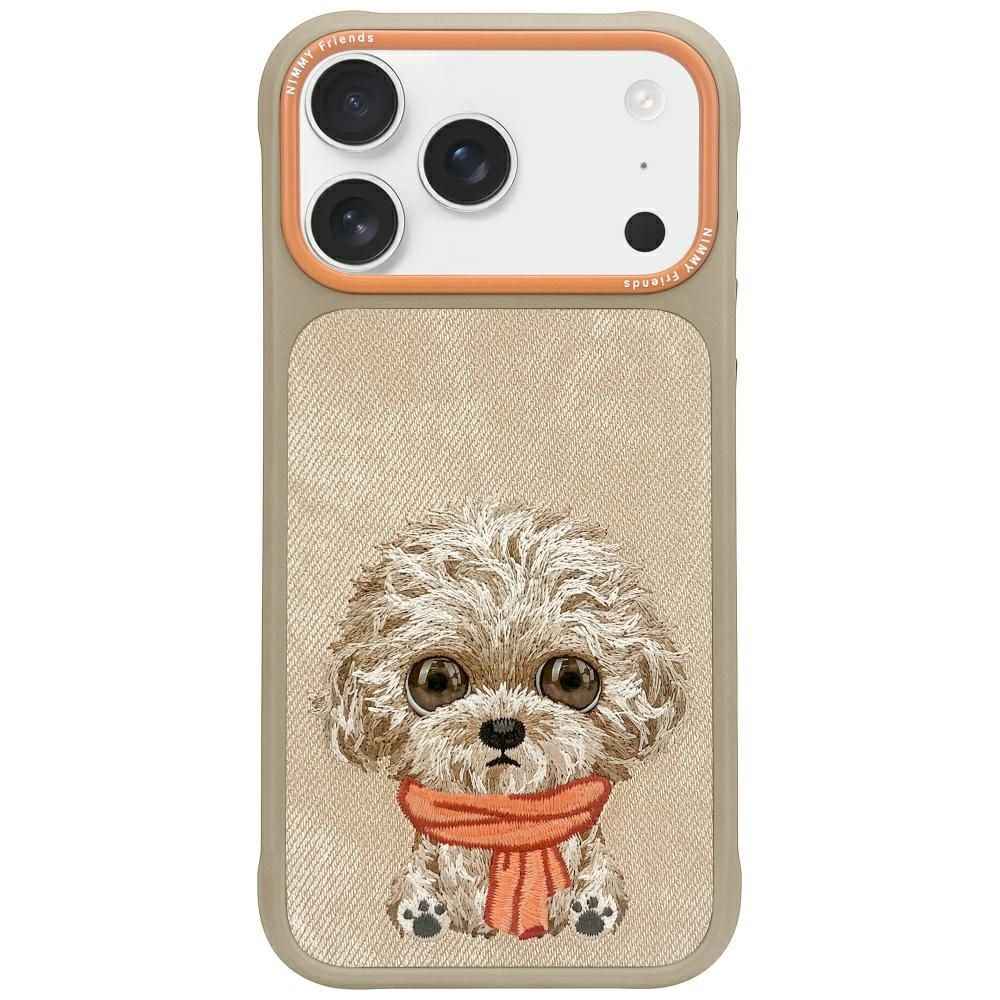 NIMMY Etui BIG EYED PET 2.0 Dog do iPhone 17 Pro beżowy