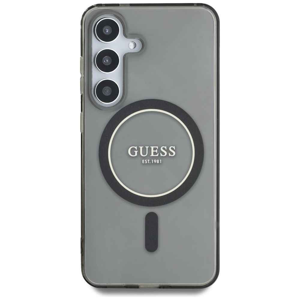 GUESS futerał do SAMSUNG S25 GUHMS25SHFGEREK (Magnetic IML Glitter Circle) czarny