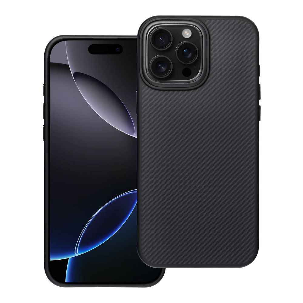 Carbon Elite Mag Cover kompatybilny z MagSafe pasuje do IPHONE 16 PRO MAX czarny