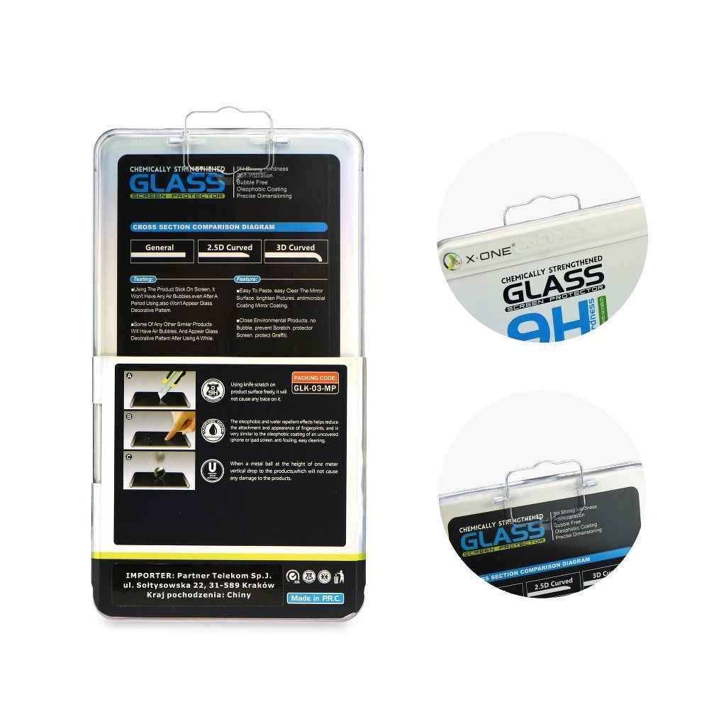 Szkło hartowane X-ONE 3D - do Samsung Galaxy NOTE 20 ULTRA (edge glue + hole) czarny