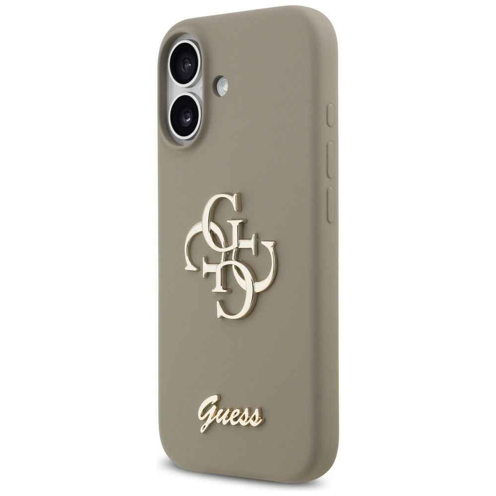 GUESS futerał do IPHONE 17 GUHCP17SSC4GSMW (Silicone W/ Big 4G Script) brązowy
