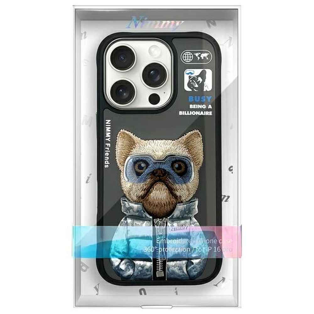 NIMMY futerał COOL&CUTE 2.0 Dog do iPhone 16 Pro Max czarny