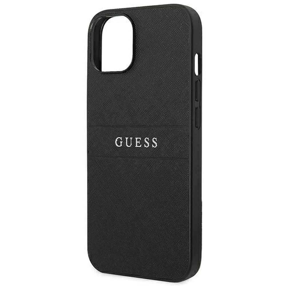 GUESS futerał do IPHONE 14 Plus GUHCP14MPSASBBK (Saffiano With Metal Logo) czarny