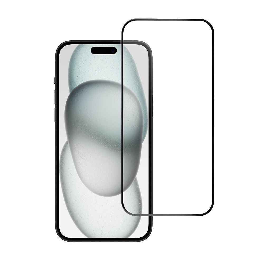Szkło hartowane do iPhone 15 PLUS /16 PLUS (full glue) Blue Star 5D czarne