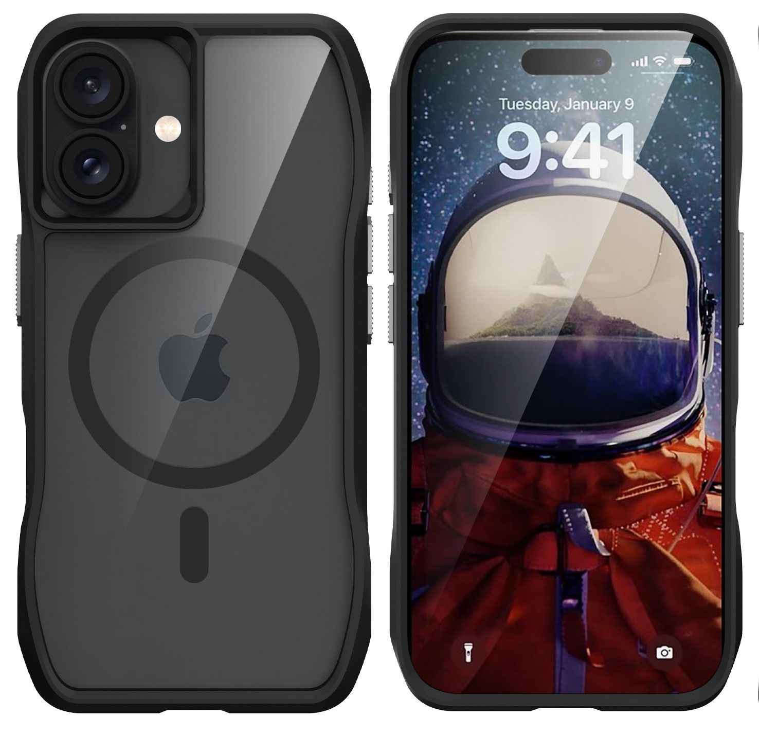 ROAR Etui SLIM DEFENDER kompatybilny z MagSafe do iPhone 17 czarny