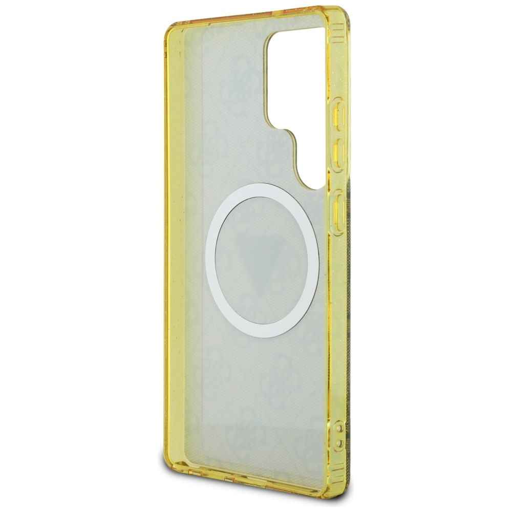 GUESS futerał do SAMSUNG S25 Ultra GUHMS25LHG4PRTGW (Magnetic IML Metal Glitter 4G Circle Triangle) brązowy