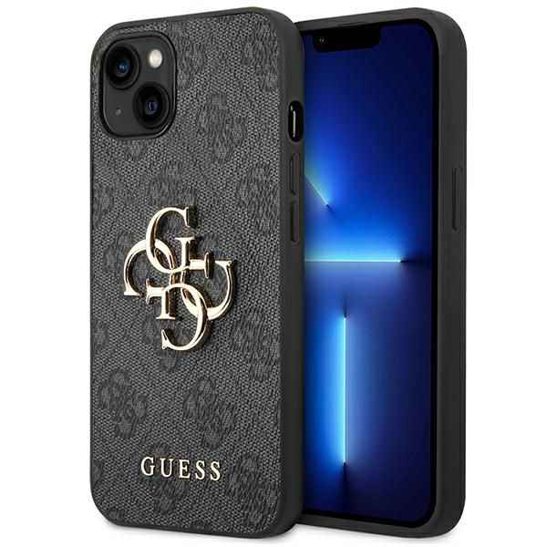 GUESS futerał do IPHONE 13 / 14 / 15 GUHCP14S4GMGGR (4G Big Metal Logo) szary