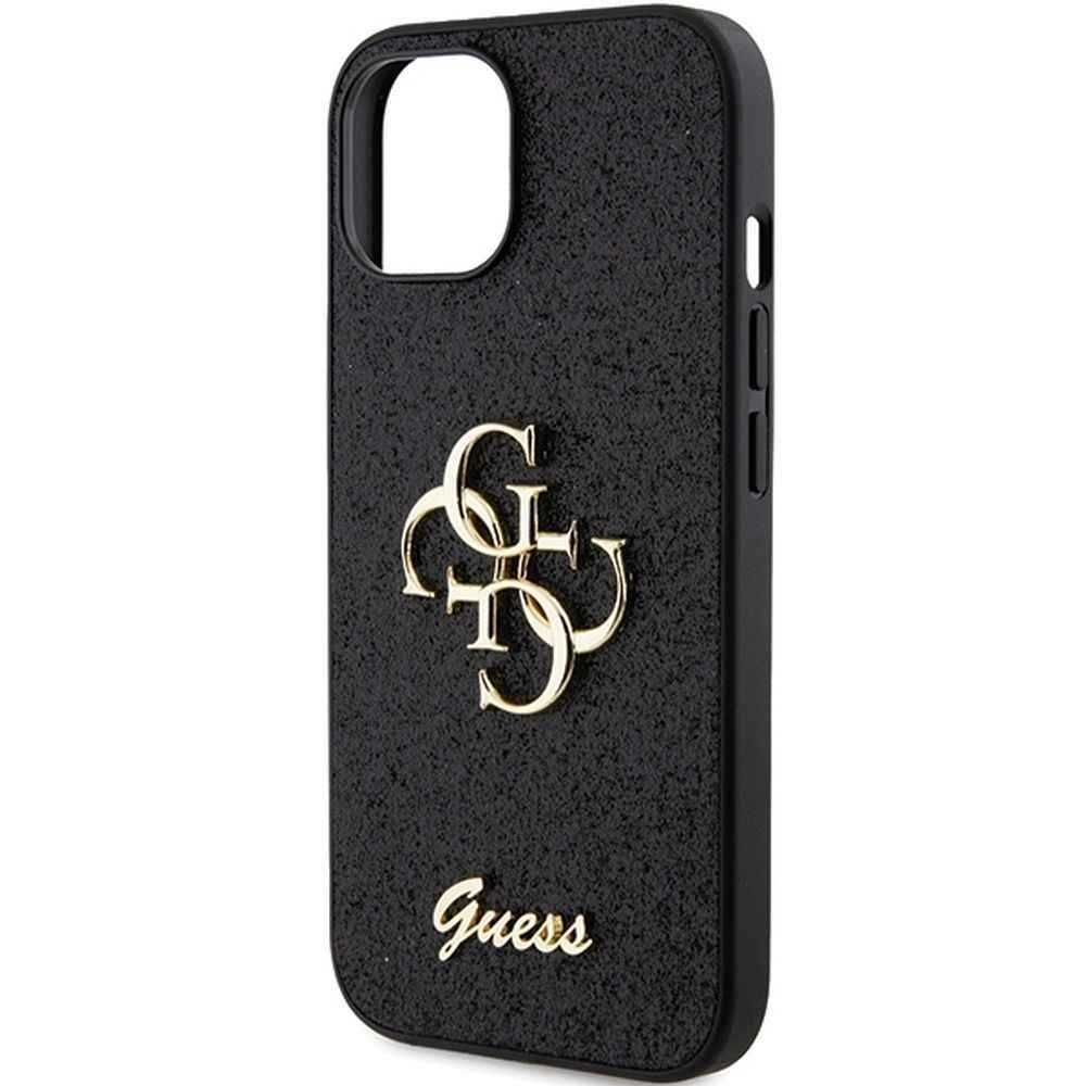 GUESS futerał do IPHONE 15 GUHCP15SHG4SGK (Fixed Glitter Big 4G) czarny