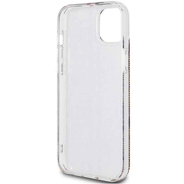 GUESS futerał do IPHONE 15 Plus GUHCP15MH4PSEGW (4G Gold Stripe) brązowy