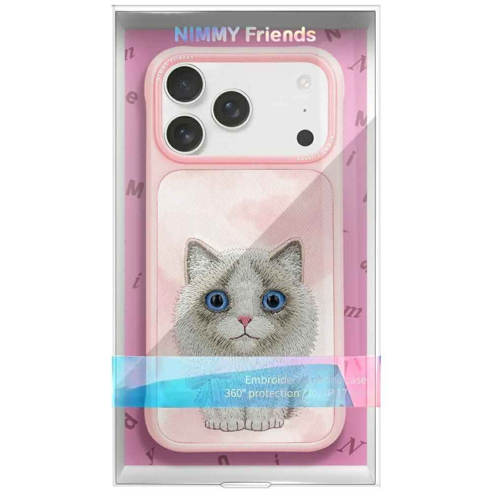 NIMMY futerał BIG EYED PET 2.0 Cat do IPHONE 17 różowy
