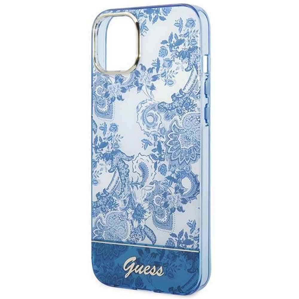 GUESS futerał do IPHONE 14 Plus GUHCP14MHGPLHB (IML Electro Cam TDJ) niebieski