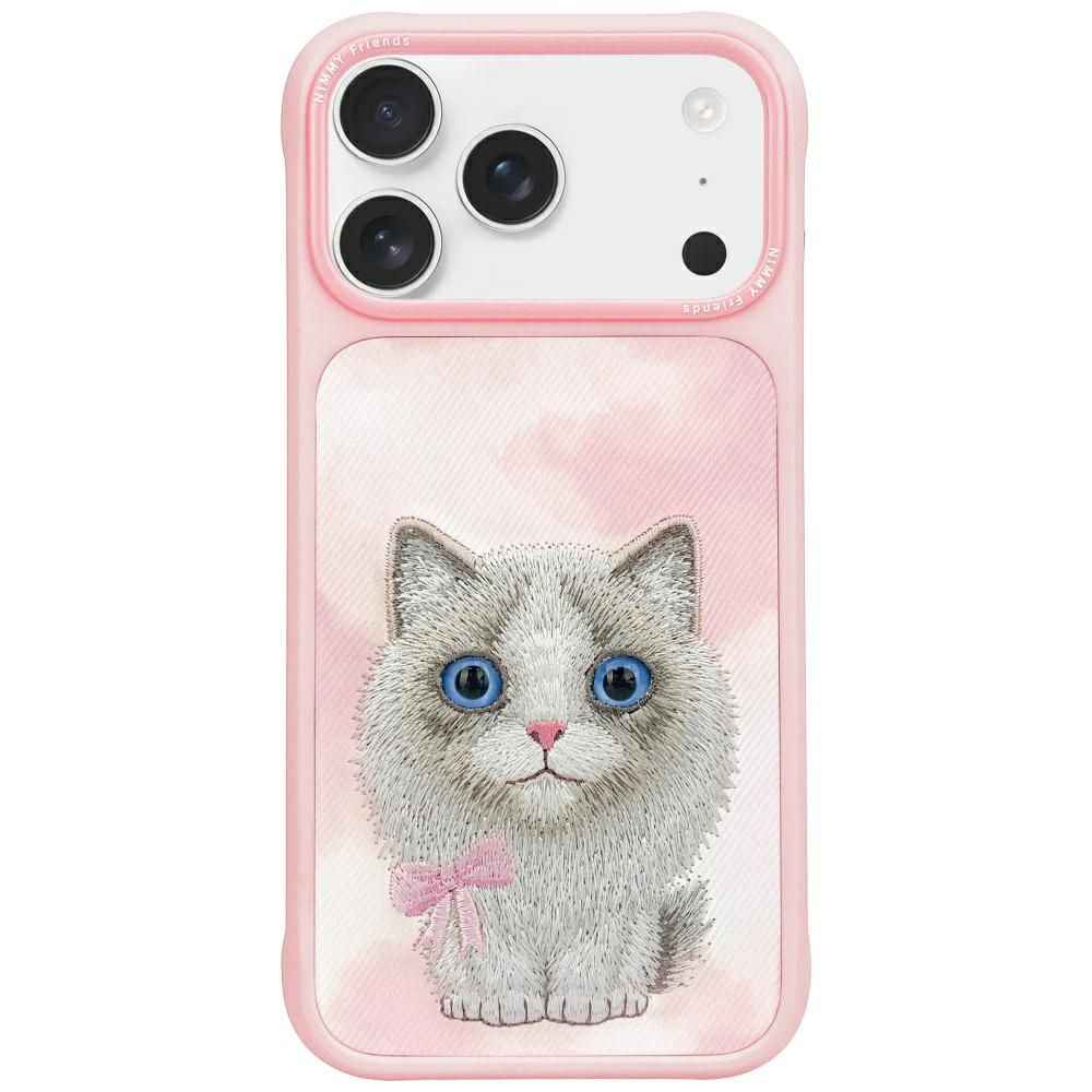 NIMMY Etui BIG EYED PET 2.0 Cat do iPhone 17 Pro Max różowy