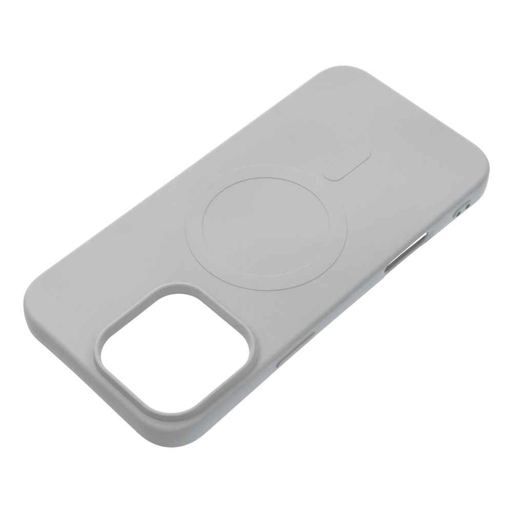 Futerał SILICONE MAG COVER (big hole) kompatybilny z MagSafe do iPhone 16 Pro Max tytanowy szary