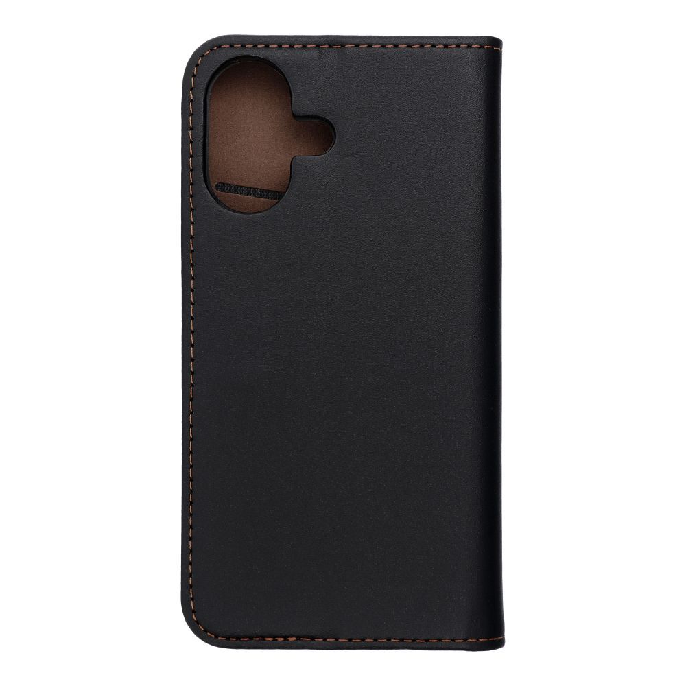 Grafika przedstawia Kabura SMART Pro Book skórzana do iPhone 17 czarny