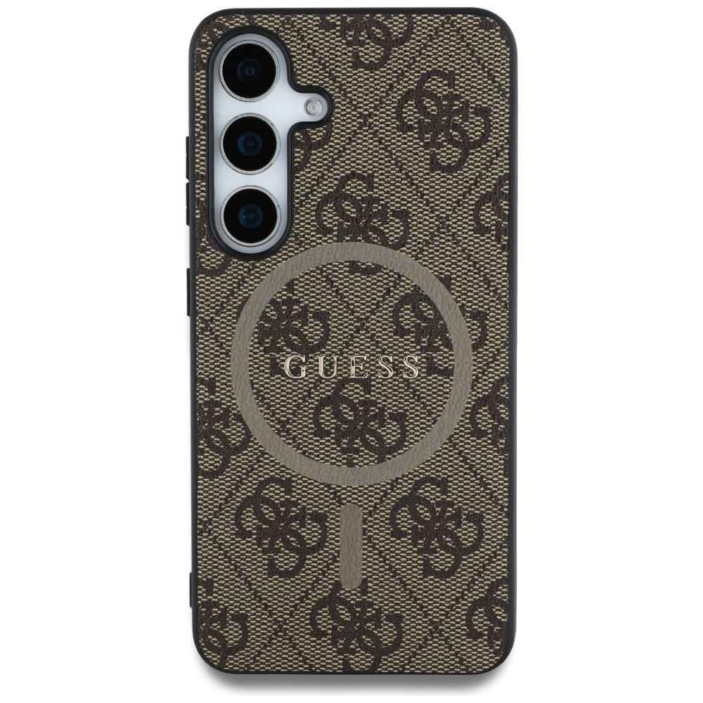 GUESS futerał do SAMSUNG S25 Plus GUHMS25MG4GFRW (Magnetic PU 4G Ring Classic Logo) brązowy