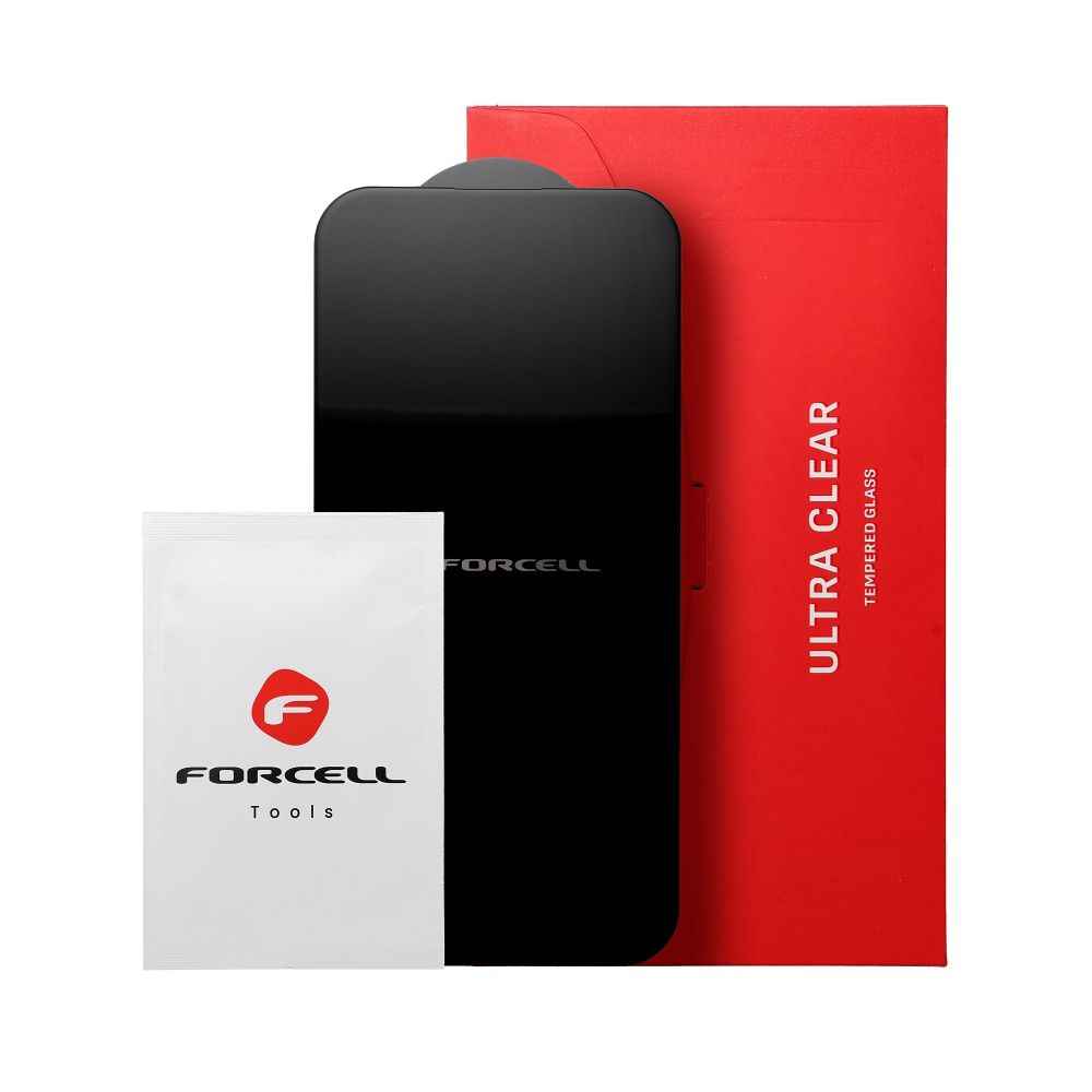 Szkło hartowane do iPhone 16 Plus Forcell Ultra Clear Glass czarne