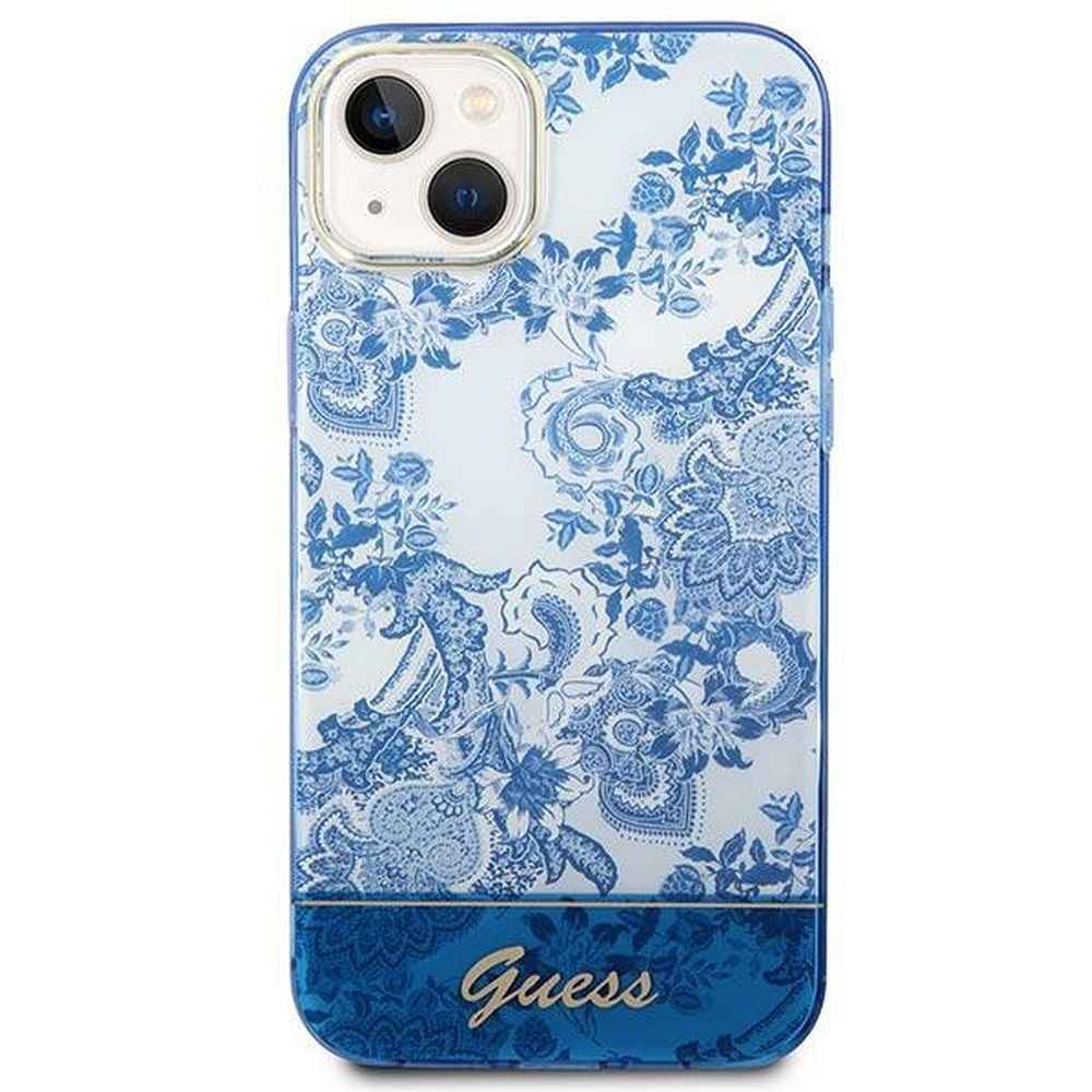 GUESS futerał do IPHONE 14 Plus GUHCP14MHGPLHB (IML Electro Cam TDJ) niebieski