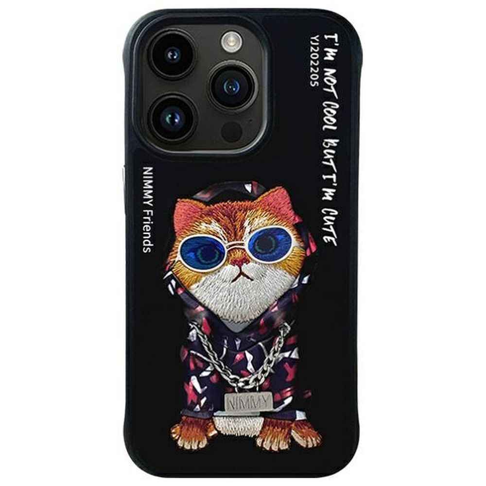 NIMMY futerał GLASSES COOL CAT do iPhone 15 Pro Max czarny