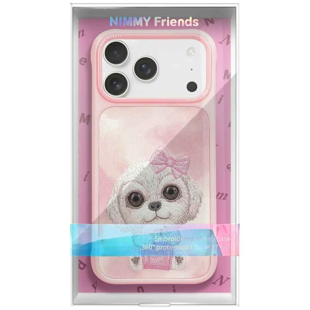 NIMMY Etui BIG EYED PET 2.0 Dog do iPhone 17 Pro różowy