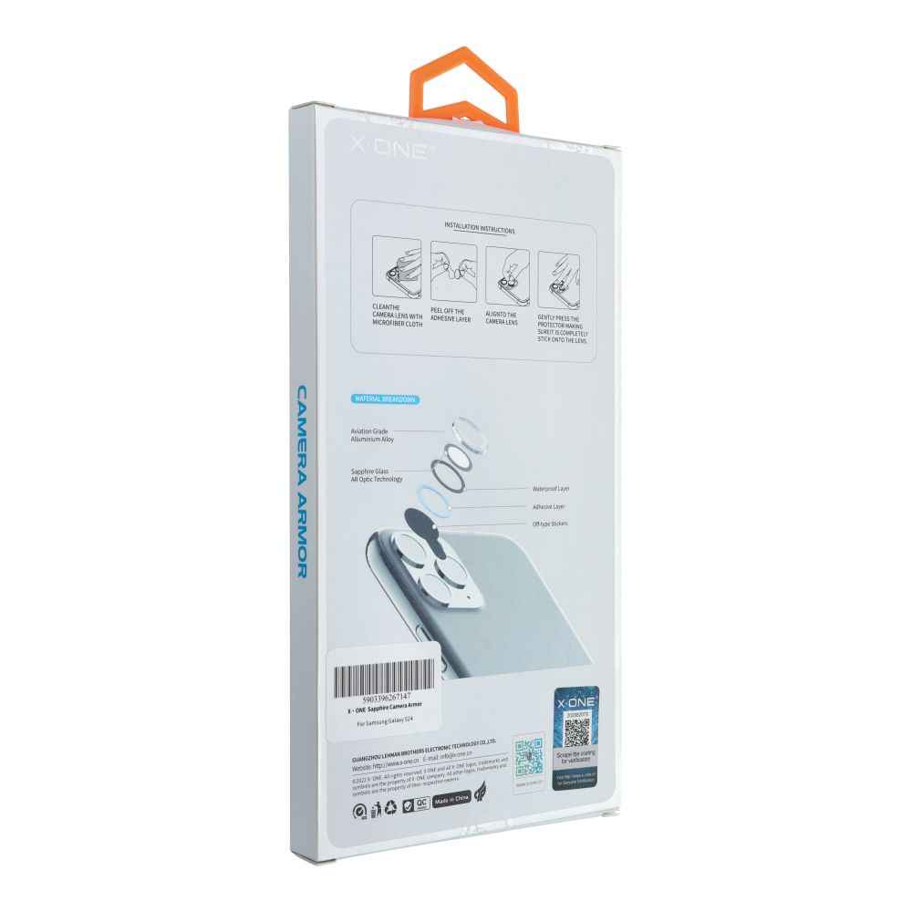 Szkło szafirowe X-ONE na obiektyw aparatu Camera Armor - do Samsung Galaxy S24