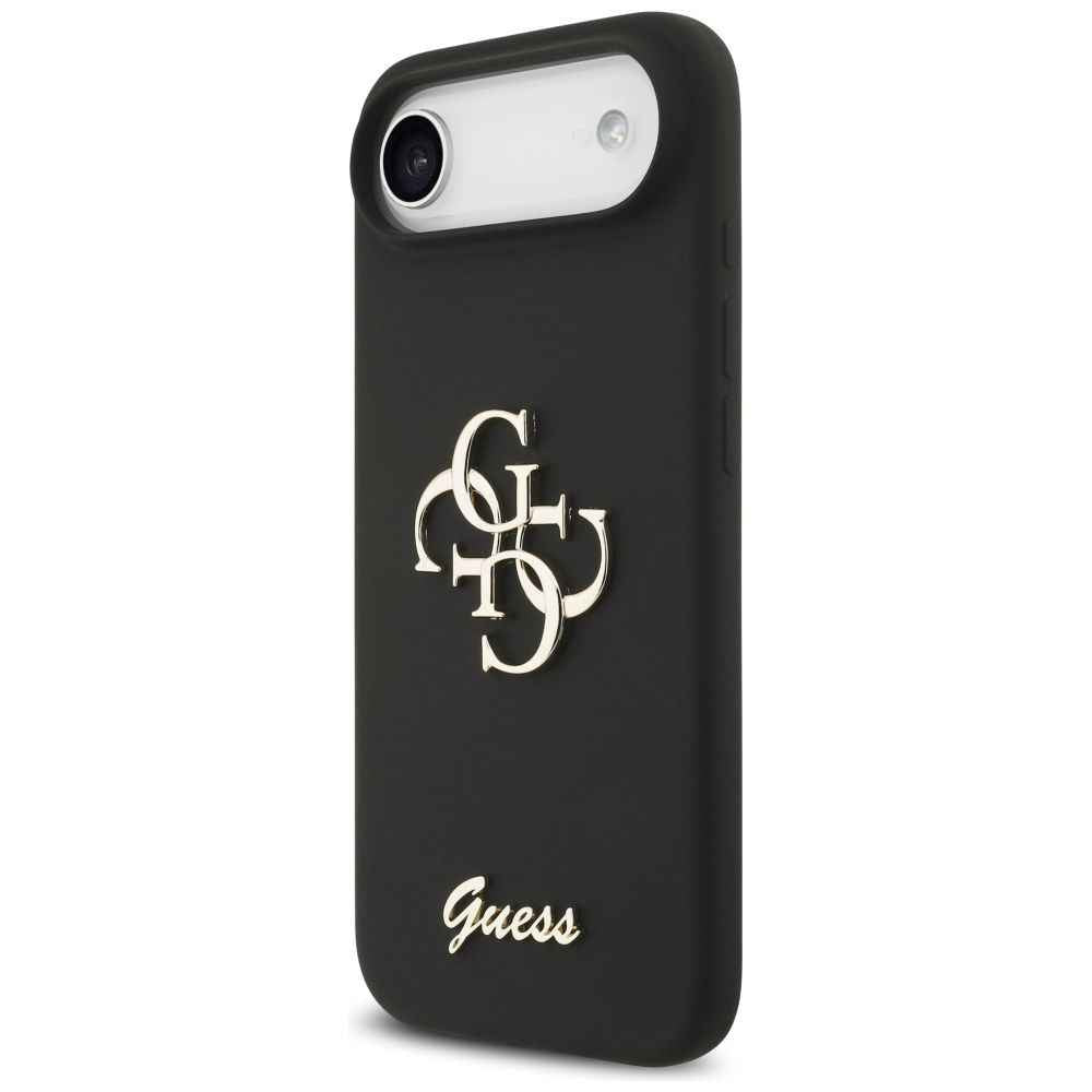 GUESS futerał do IPHONE 17 Air GUHCP17MSC4GSMK (Silicone W/ Big 4G Script) czarny