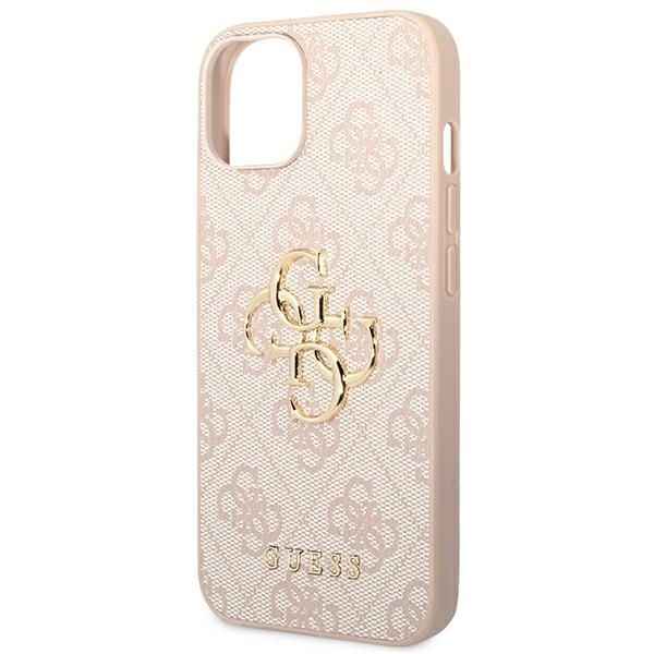 GUESS futerał do IPHONE 13 / 14 / 15 GUHCP14S4GMGPI (4G Big Metal Logo) różowy