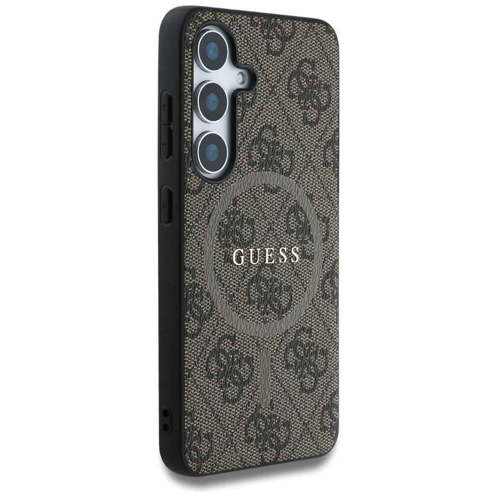 GUESS futerał do SAMSUNG S25 Plus GUHMS25MG4GFRW (Magnetic PU 4G Ring Classic Logo) brązowy