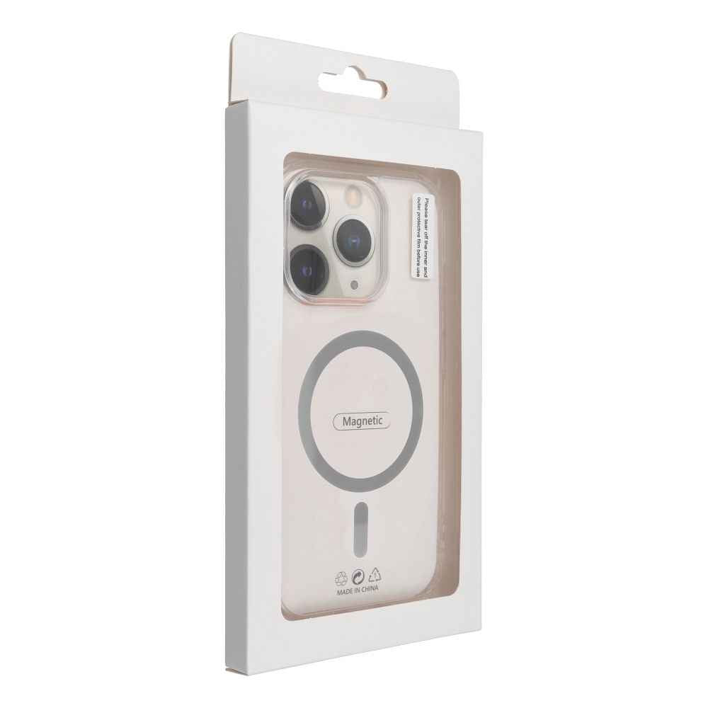 Drop Glue Colorful Ring Mag Cover kompatybilny z MagSafe pasuje do iPhone 16 Pro Max szary