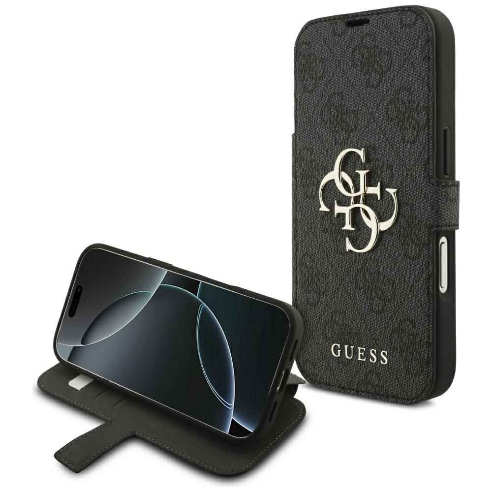GUESS kabura do IPHONE 17 Pro GUBKP17L4GMGGR (PU 4G Metal Logo) czarna