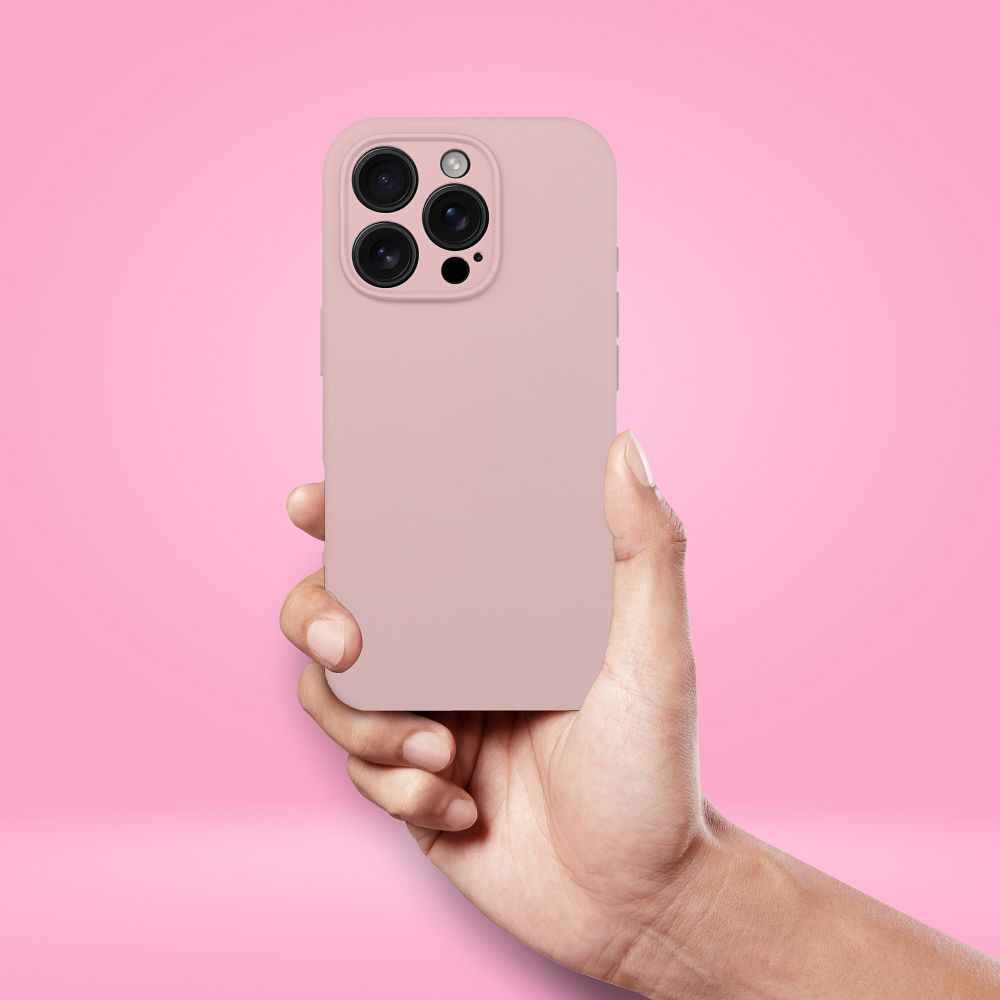 Futerał SILICONE 2mm do iPhone 16 Pro Max kompatybilny z MagSafe pudrowy róż