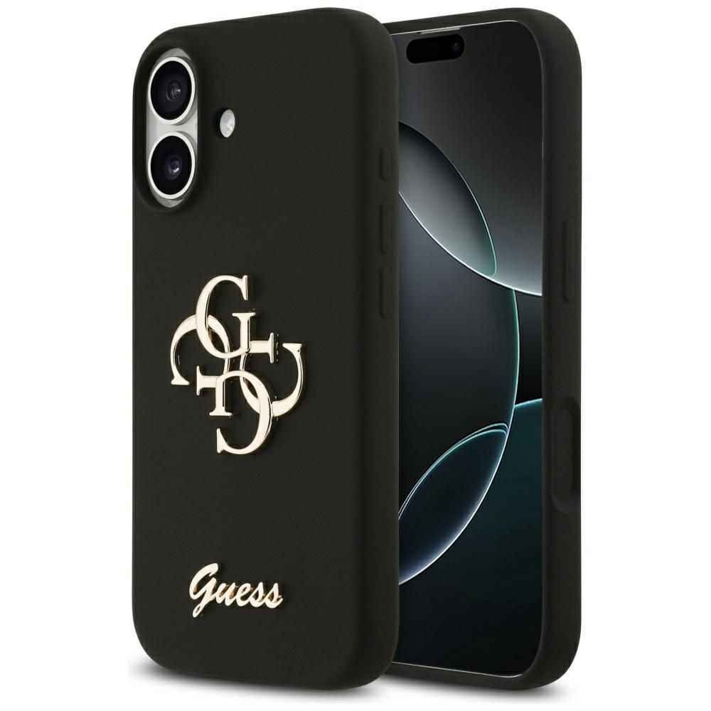 GUESS futerał do IPHONE 17 GUHCP17SSC4GSMK (Silicone W/ Big 4G Script) czarny