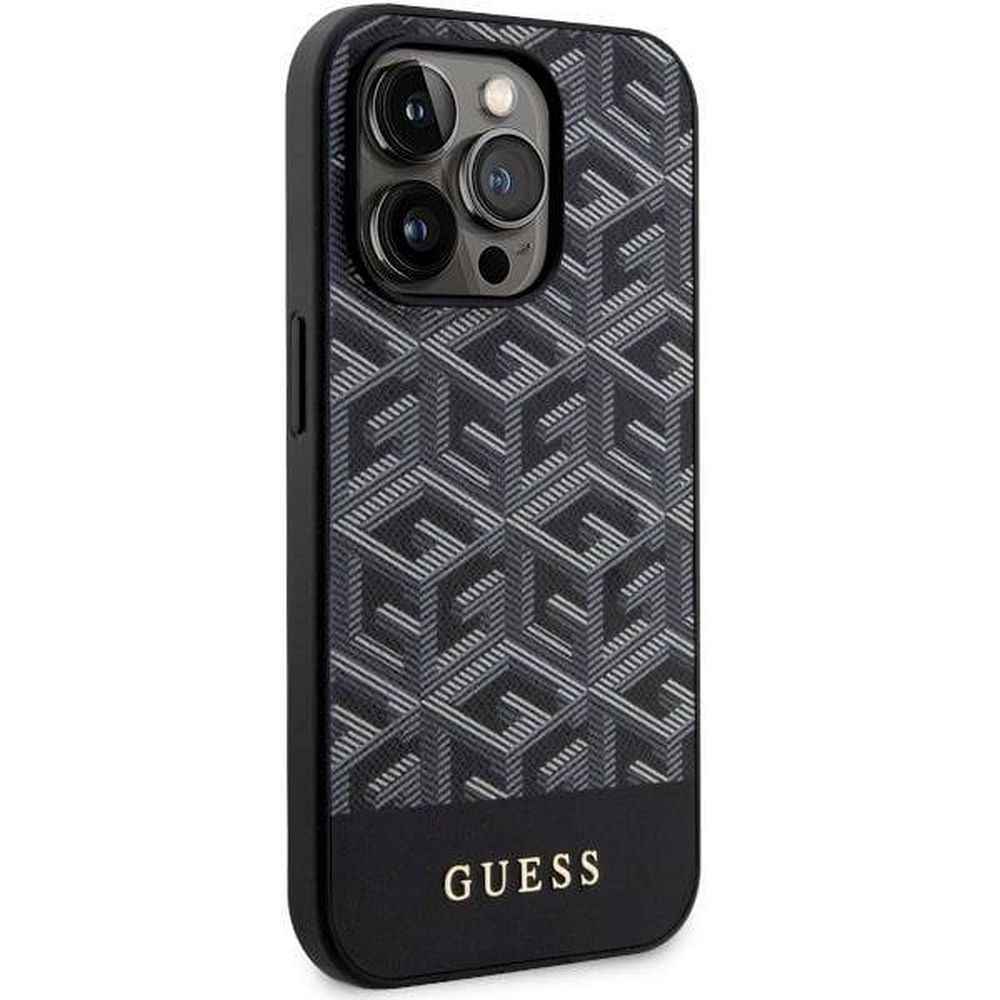GUESS futerał do IPHONE 14 Pro Max GUHMP14XHGCFSEK (MAG GCUBE) czarny