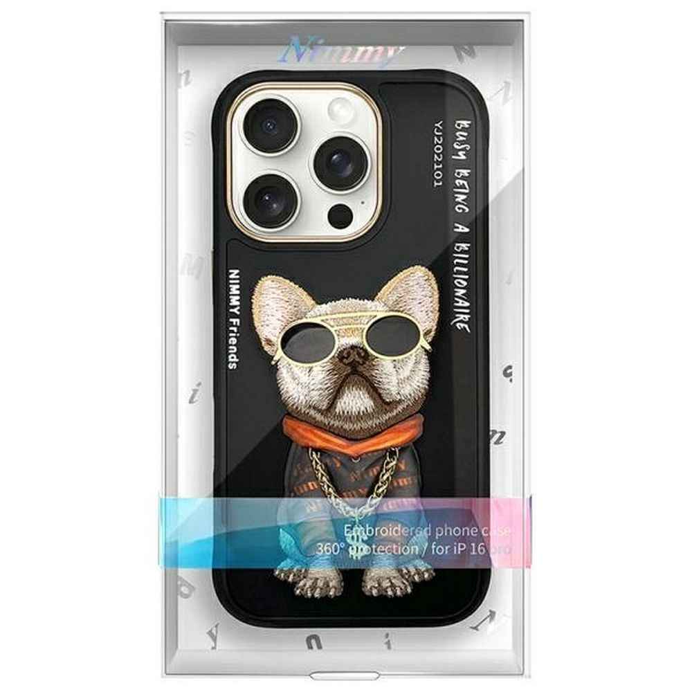 NIMMY futerał GLASSES COOL DOG do IPHONE 16 Pro czarny