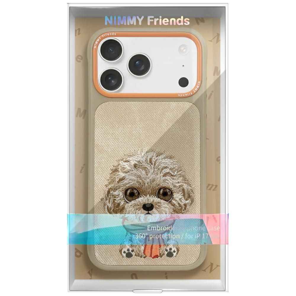 NIMMY Etui BIG EYED PET 2.0 Dog do iPhone 17 Pro Max beżowy