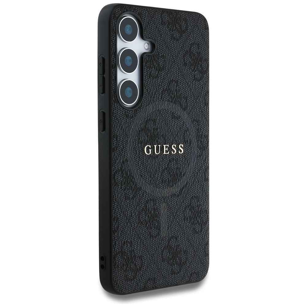 GUESS futerał do SAMSUNG S25 GUHMS25SG4GFRK (Magnetic PU 4G Ring Classic Logo) czarny