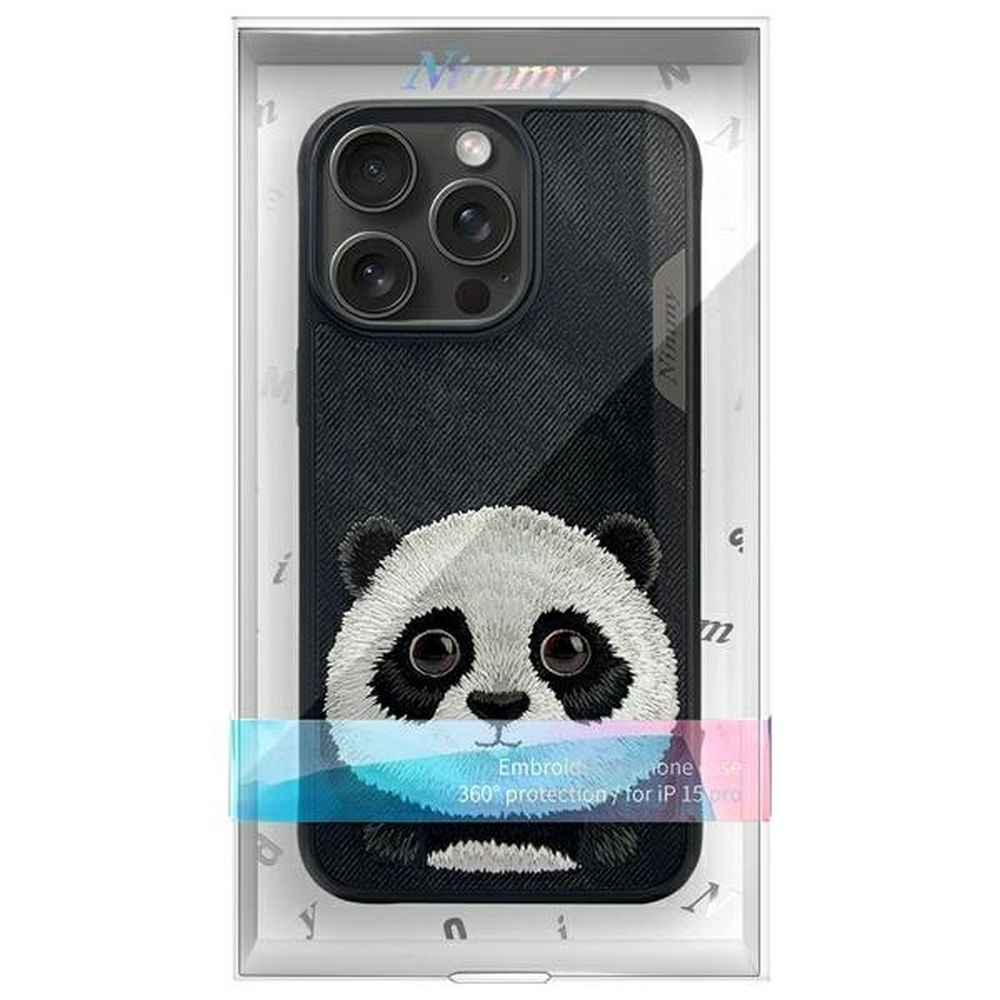 NIMMY futerał BIG EYED PET 2.0 Panda do IPHONE 15 Pro czarny