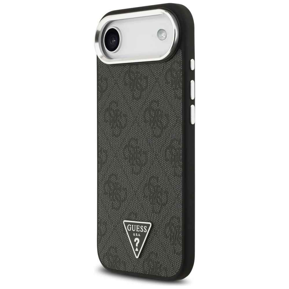 GUESS futerał do IPHONE 17 Air kompatybilny z MagSafe GUHMP17MP4TSRCMK (PU 4G W/Triangle Logo SL) czarny