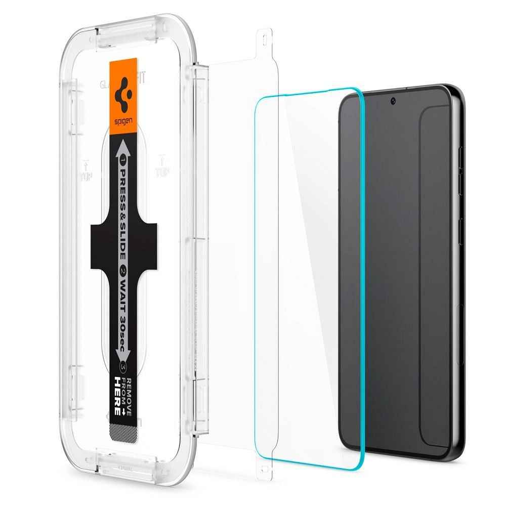 SPIGEN szkło hartowane GLAS.TR"EZ FIT" 2-pack do SAMSUNG S23 transparent