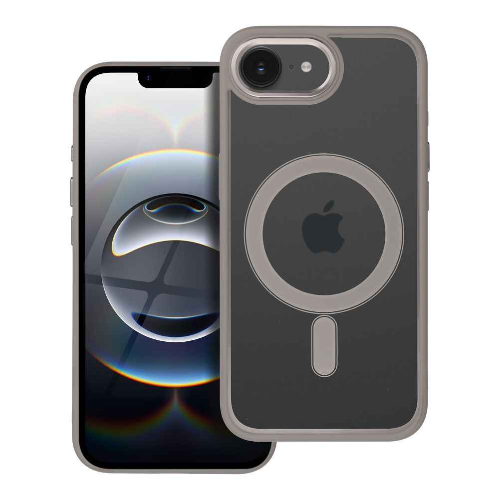 Futerał COLOR EDGE MAG COVER kompatybilny z MagSafe do iPhone 16e (SE 4 2025) tytanowy szary