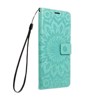 Etui MEZZO Book do iPhone 16e (SE 4 2025) mandala zielony