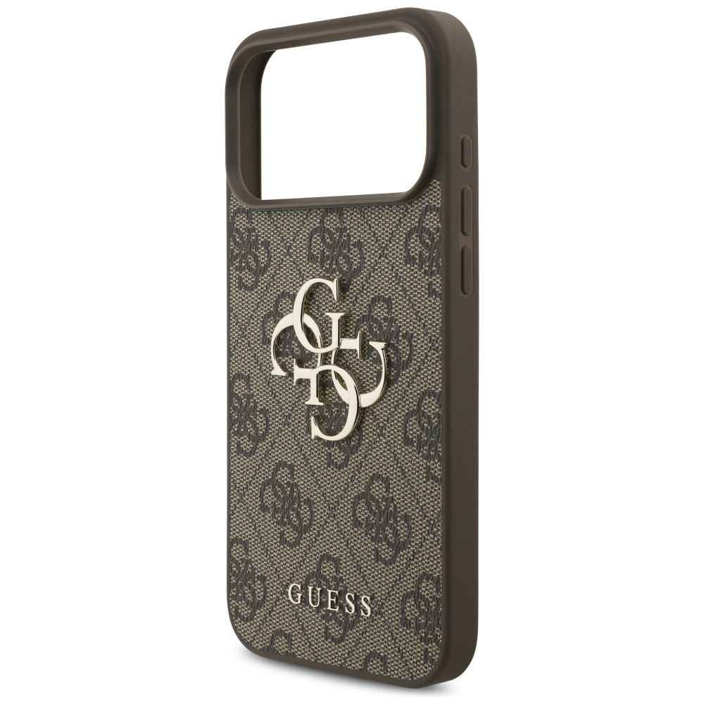 GUESS futerał do IPHONE 17 Pro Max GUHCP17XP4GMGSW (PU W/ Strap 4G Classic Logo) brązowy