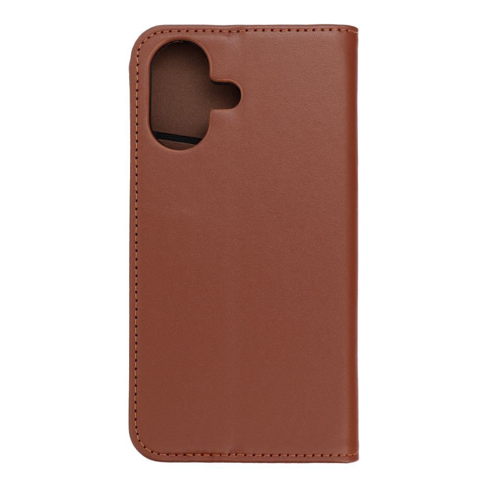 Grafika przedstawia Kabura SMART Pro Book skórzana do iPhone 17 brązowy