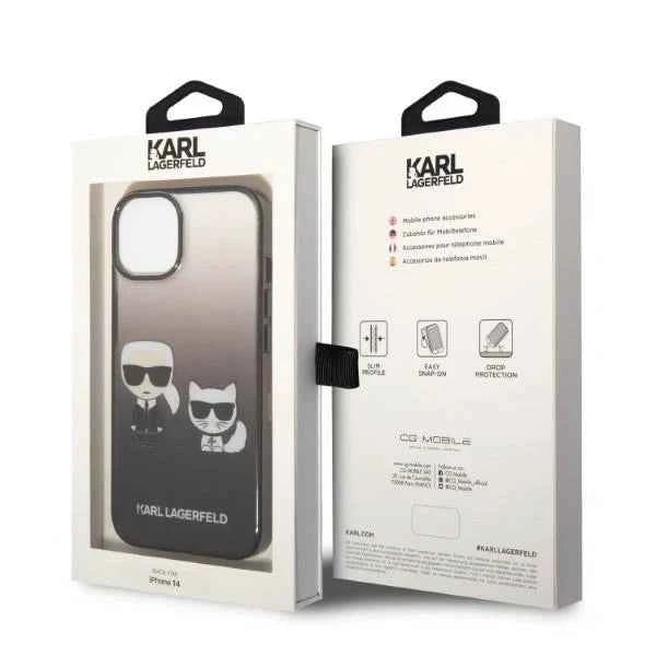 Etui Karl Lagerfeld KLHCP14STGKCK do Apple iPhone 14 6,1" hardcase Gradient Ikonik Karl & Choupette