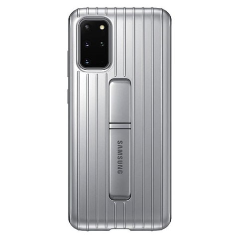 Etui na telefon Samsung Galaxy S20+ Plus EF-RG985CS z funkcją stojaka srebrne